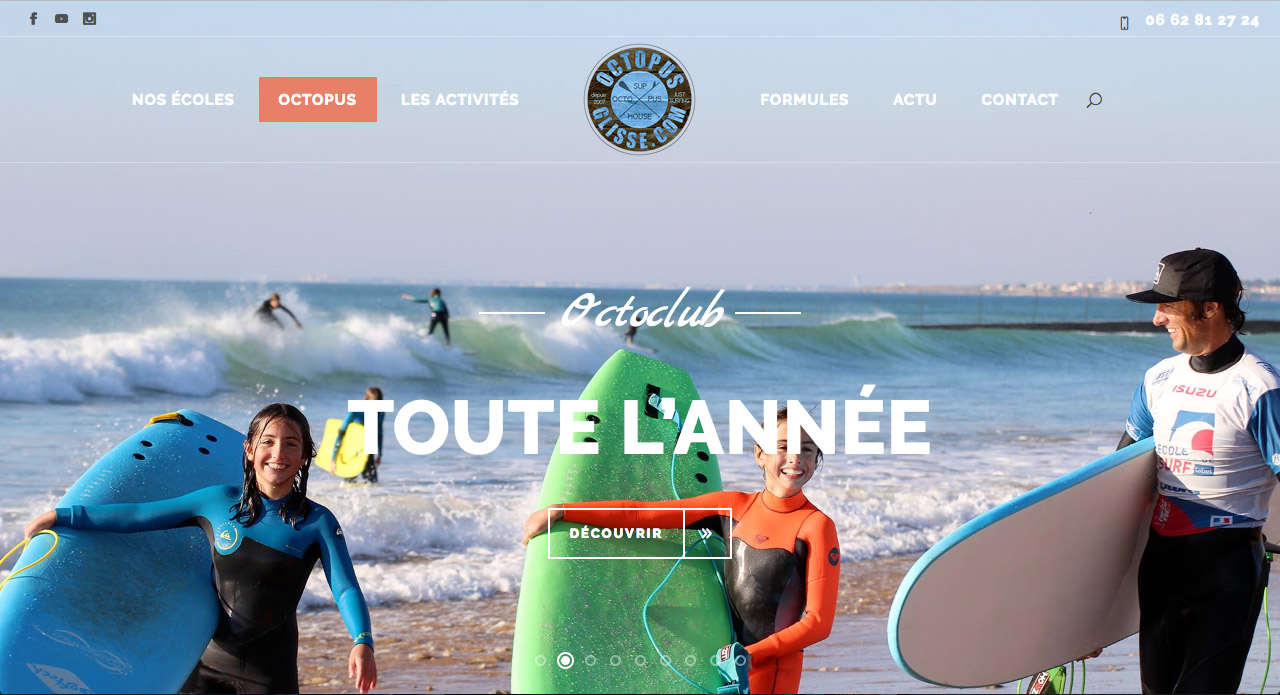 nouveau site web ecole surf octopusglisse